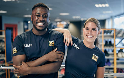Instruktörer på gymmet
